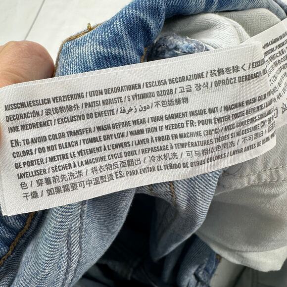 Abercrombie & Fitch Jeans Womens 28 Short Blue 90s Straight Curve Love High Rise - Picture 5 of 12